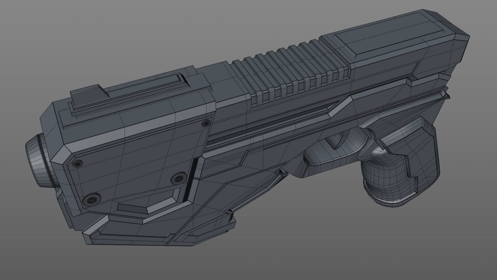 Sci Fi Gun 3D model_13