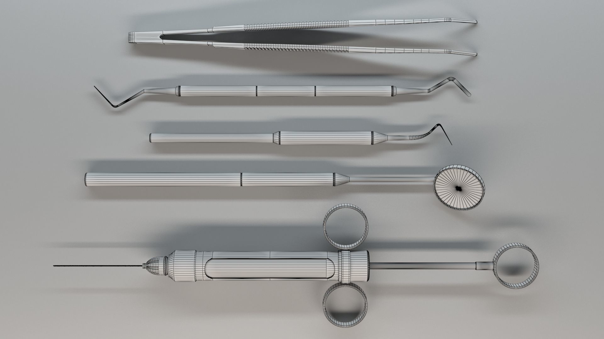3D Basic dental equipment pack model 3D model_2