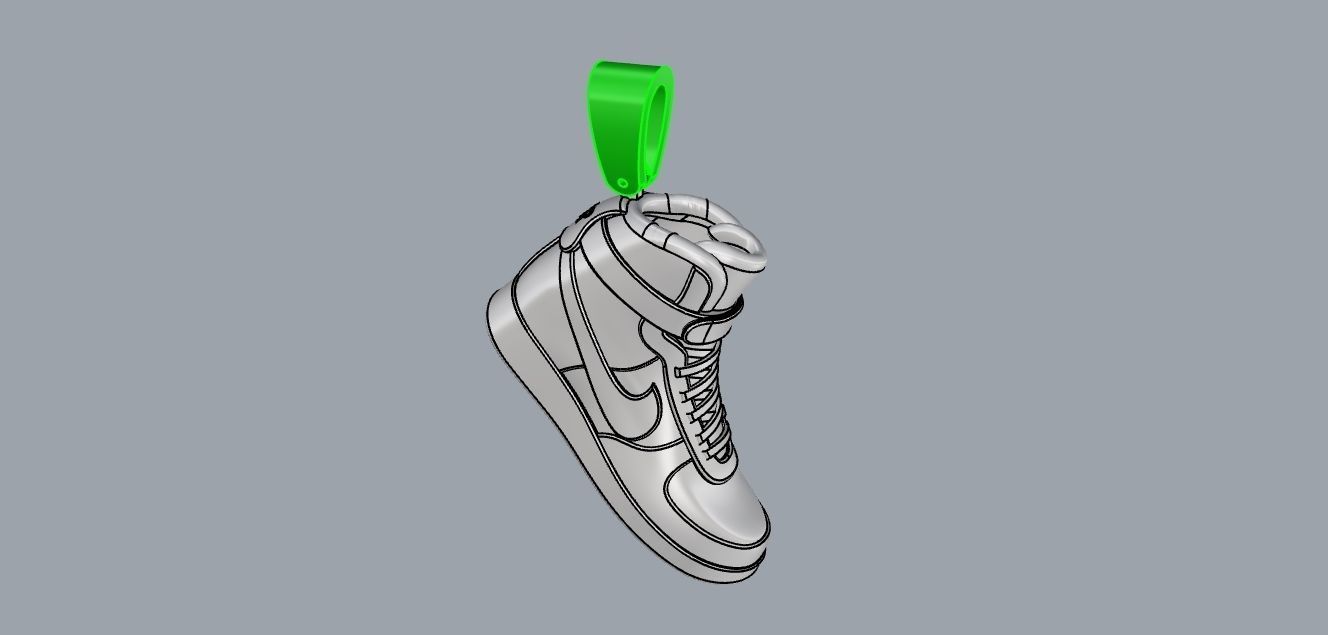 nike air jordan pendant 3D print model_1