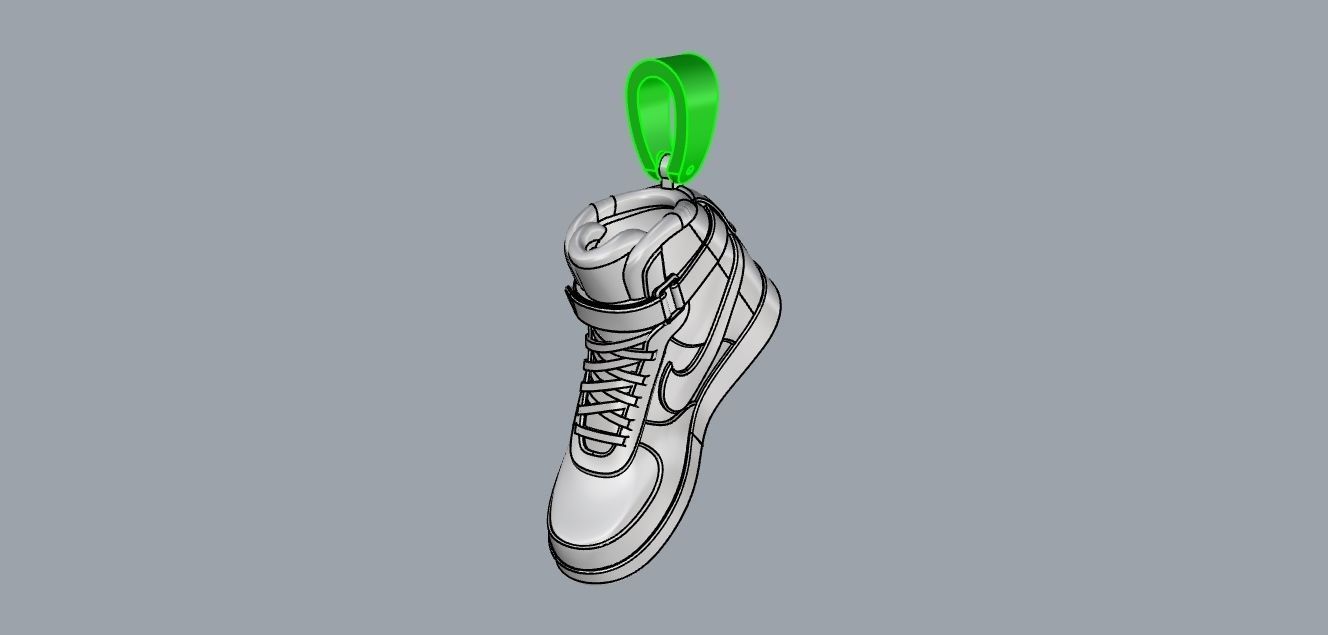 nike air jordan pendant 3D print model_2