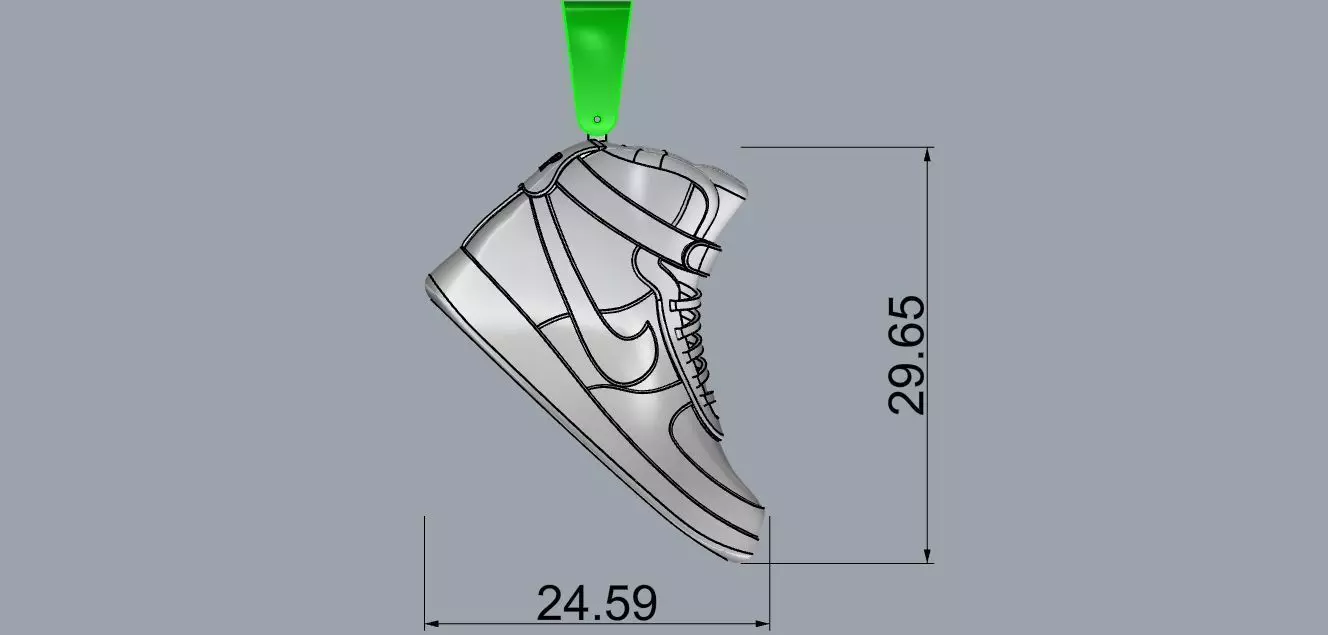 nike air jordan pendant 3D print model_0