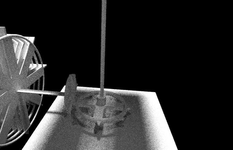 Water Powered Clock Tower Gear Assembly 3D model_3