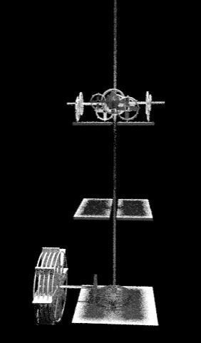 Water Powered Clock Tower Gear Assembly 3D model_2