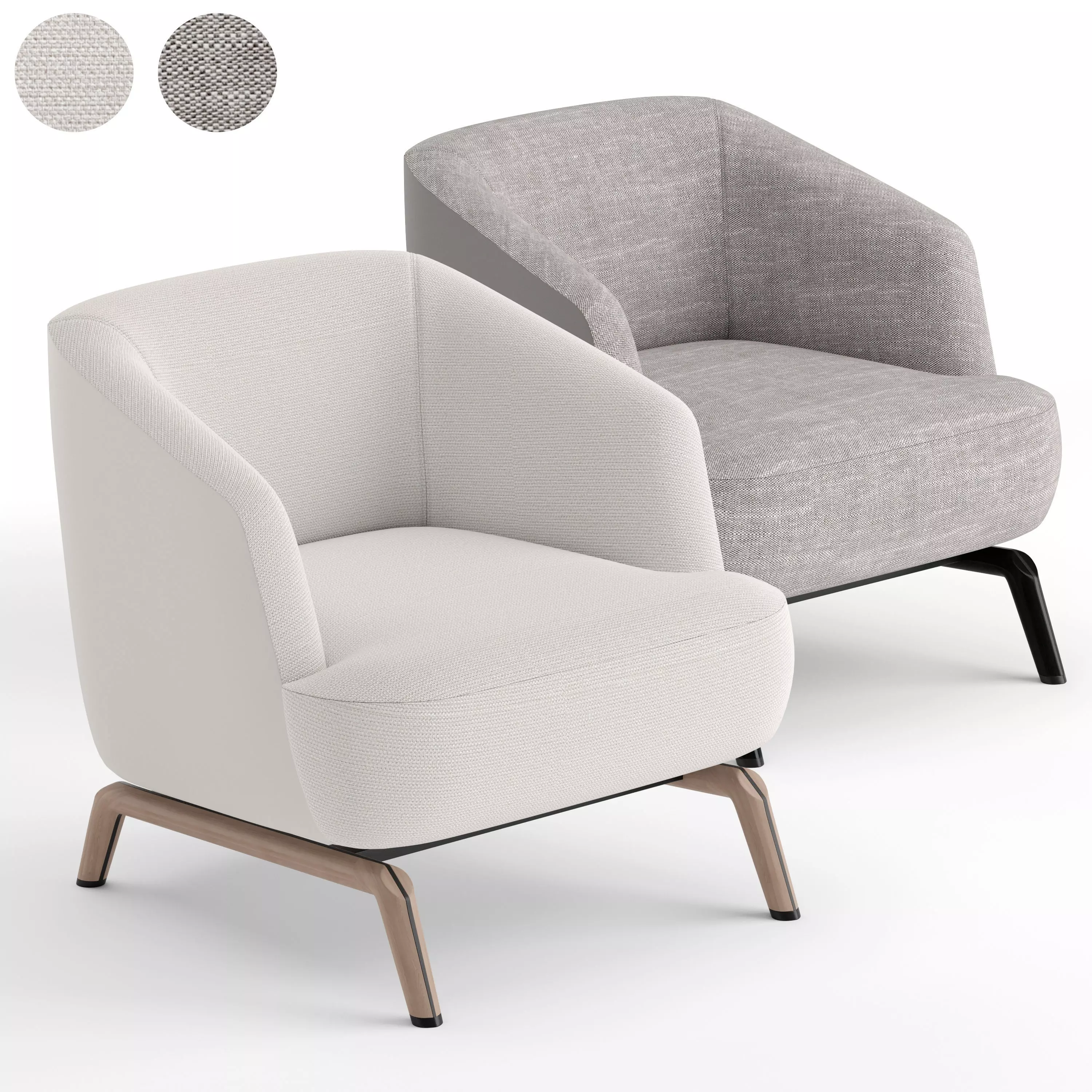 Giorgetti Janet armchair 3D model_0