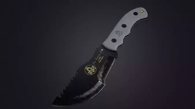 Tracker knife Low Poly PBR