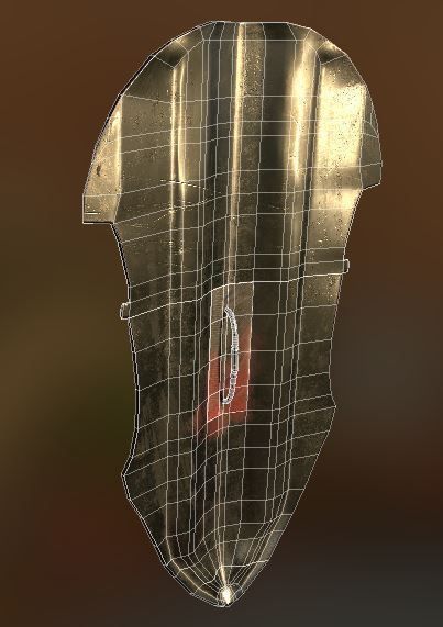 Fantasy Realistic Shield 1 Low-poly 3D model_7