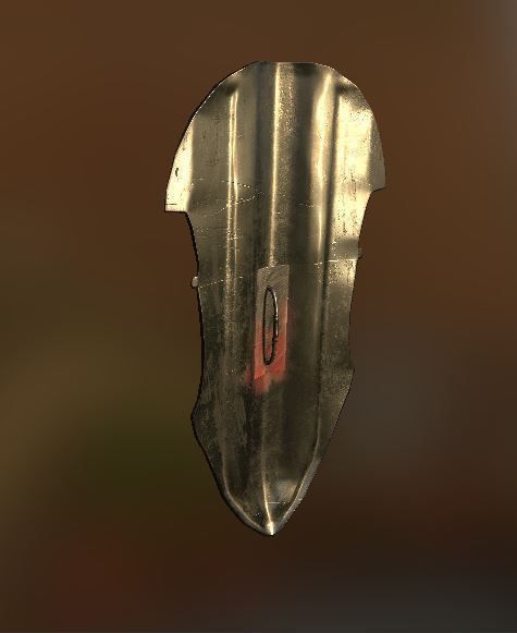 Fantasy Realistic Shield 1 Low-poly 3D model_4
