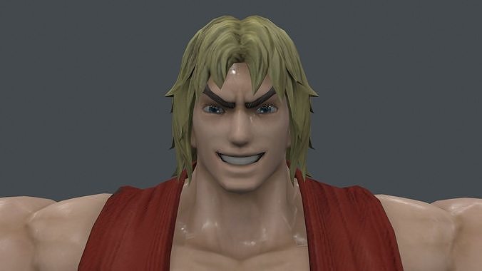 KENS-001 Rigged Ken Low-poly 3D model