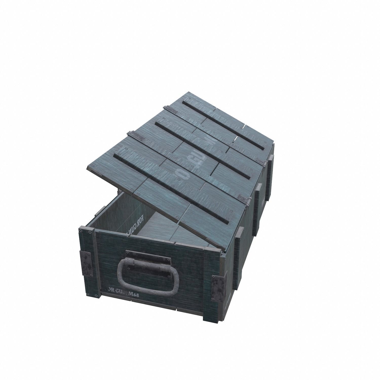 Ammo Crate - 03 Low-poly 3D model_11