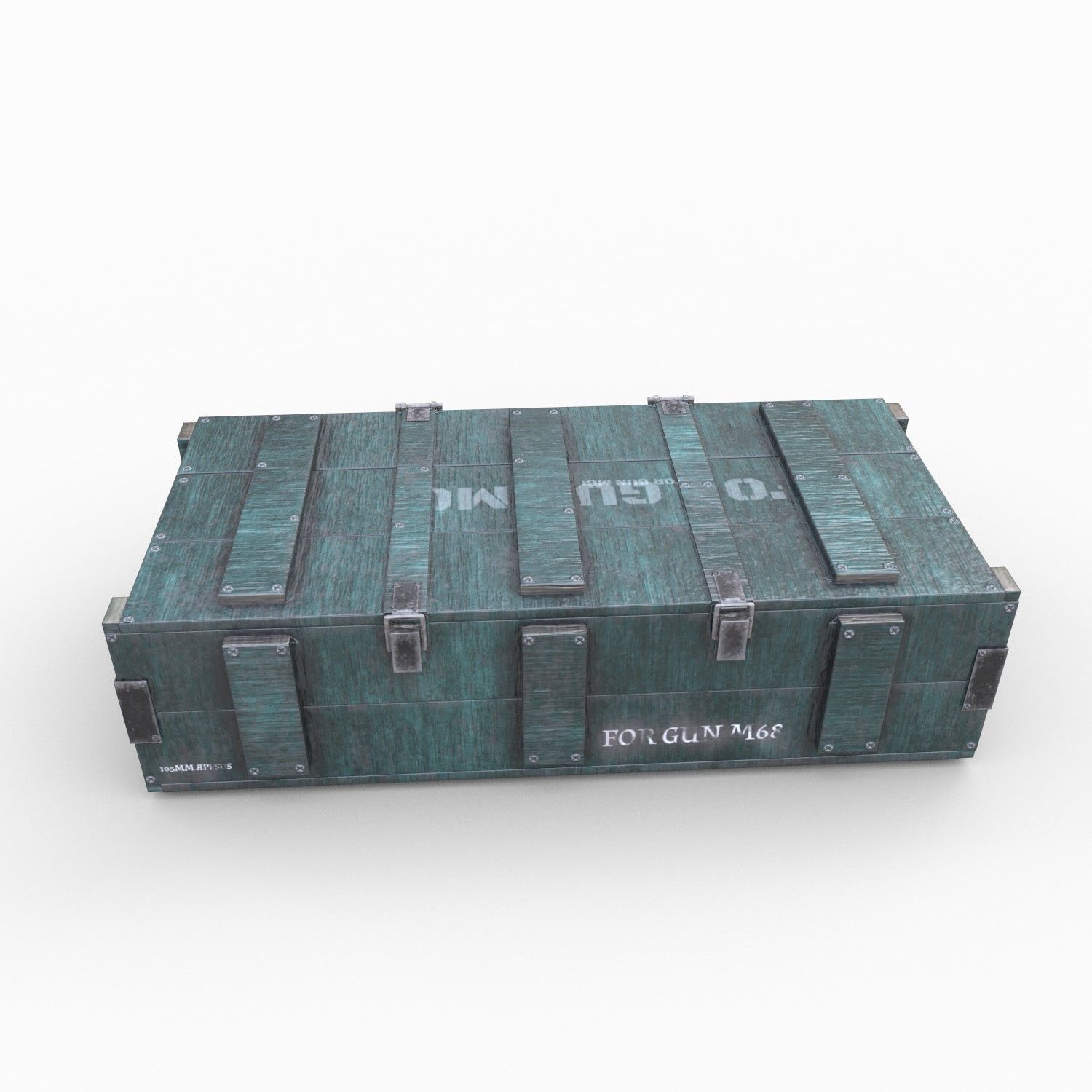 Ammo Crate - 03 Low-poly 3D model_7