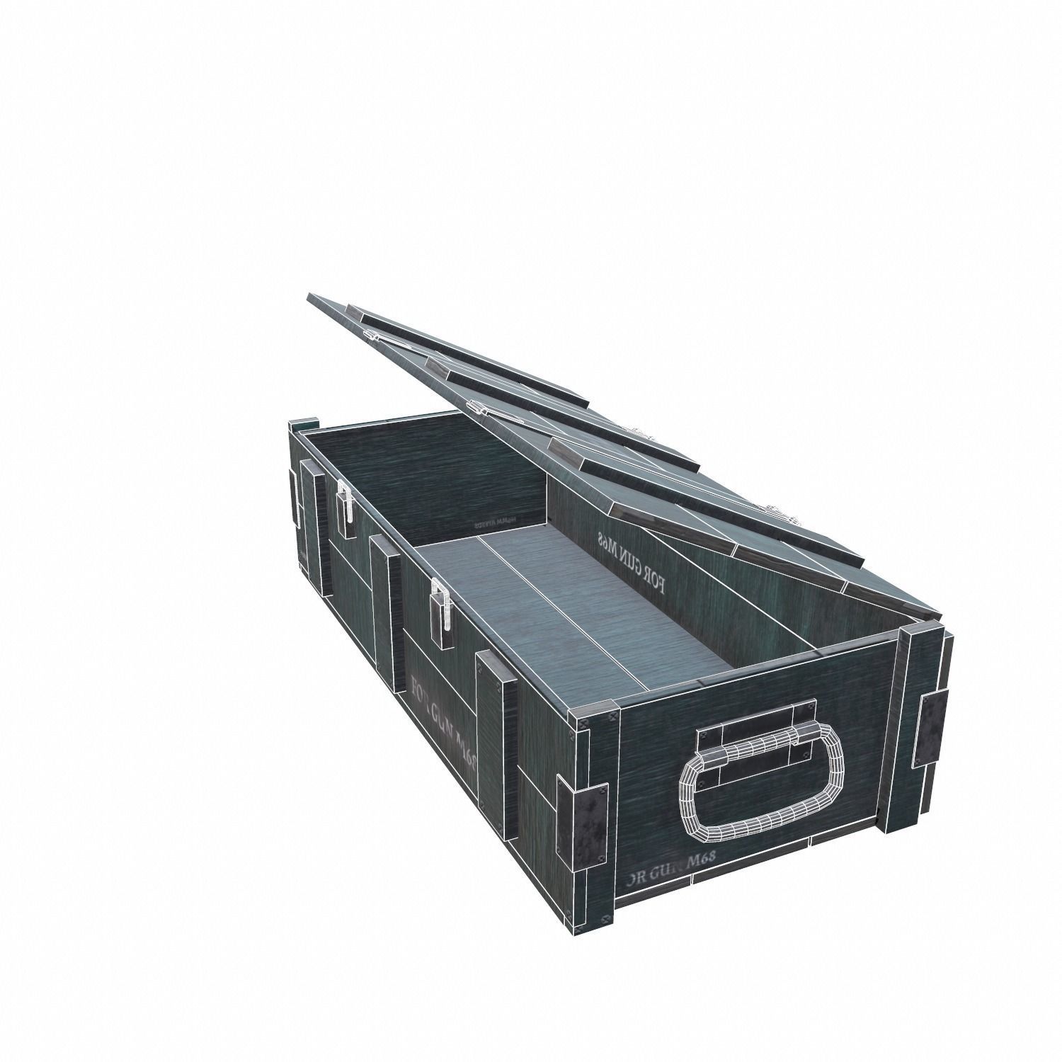 Ammo Crate - 03 Low-poly 3D model_15
