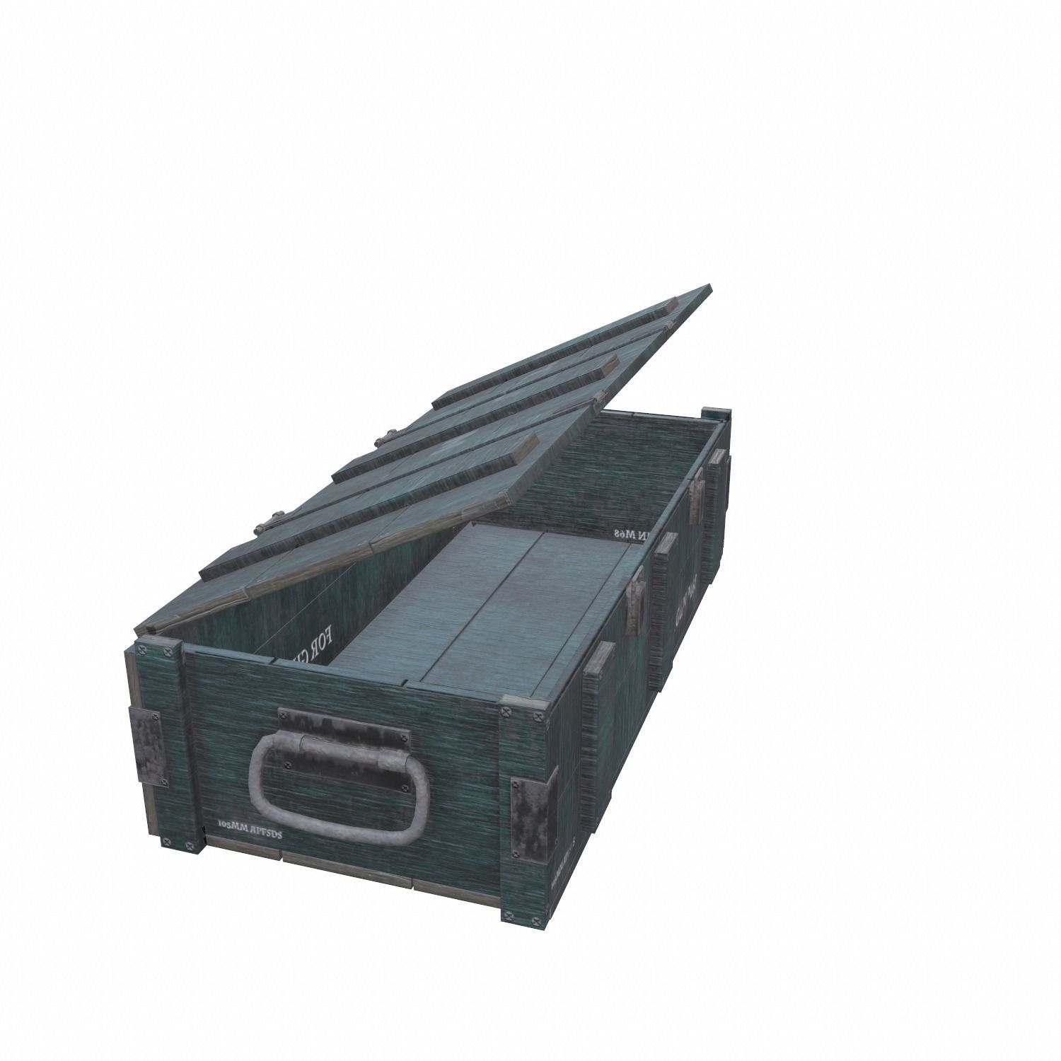 Ammo Crate - 03 Low-poly 3D model_10