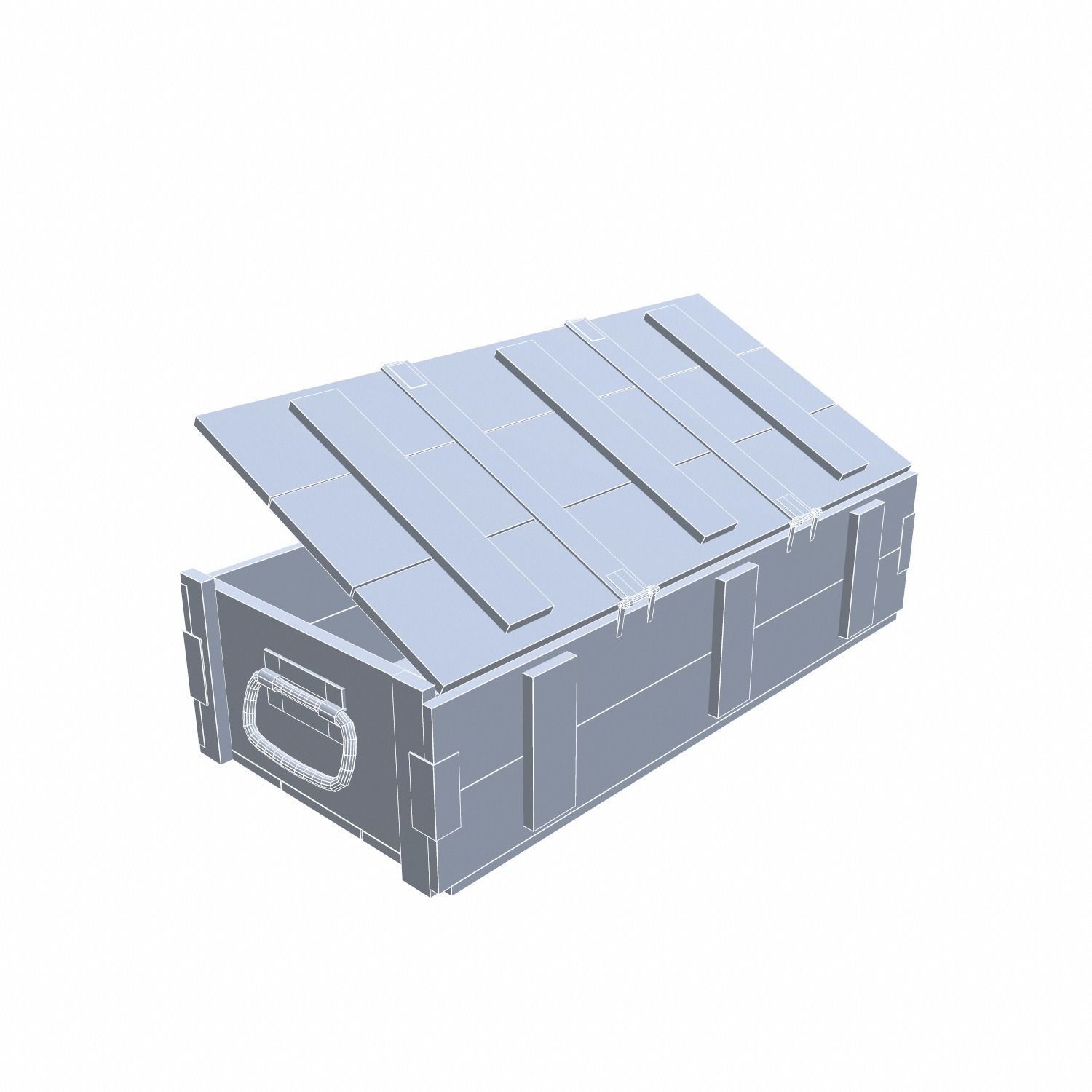 Ammo Crate - 03 Low-poly 3D model_2