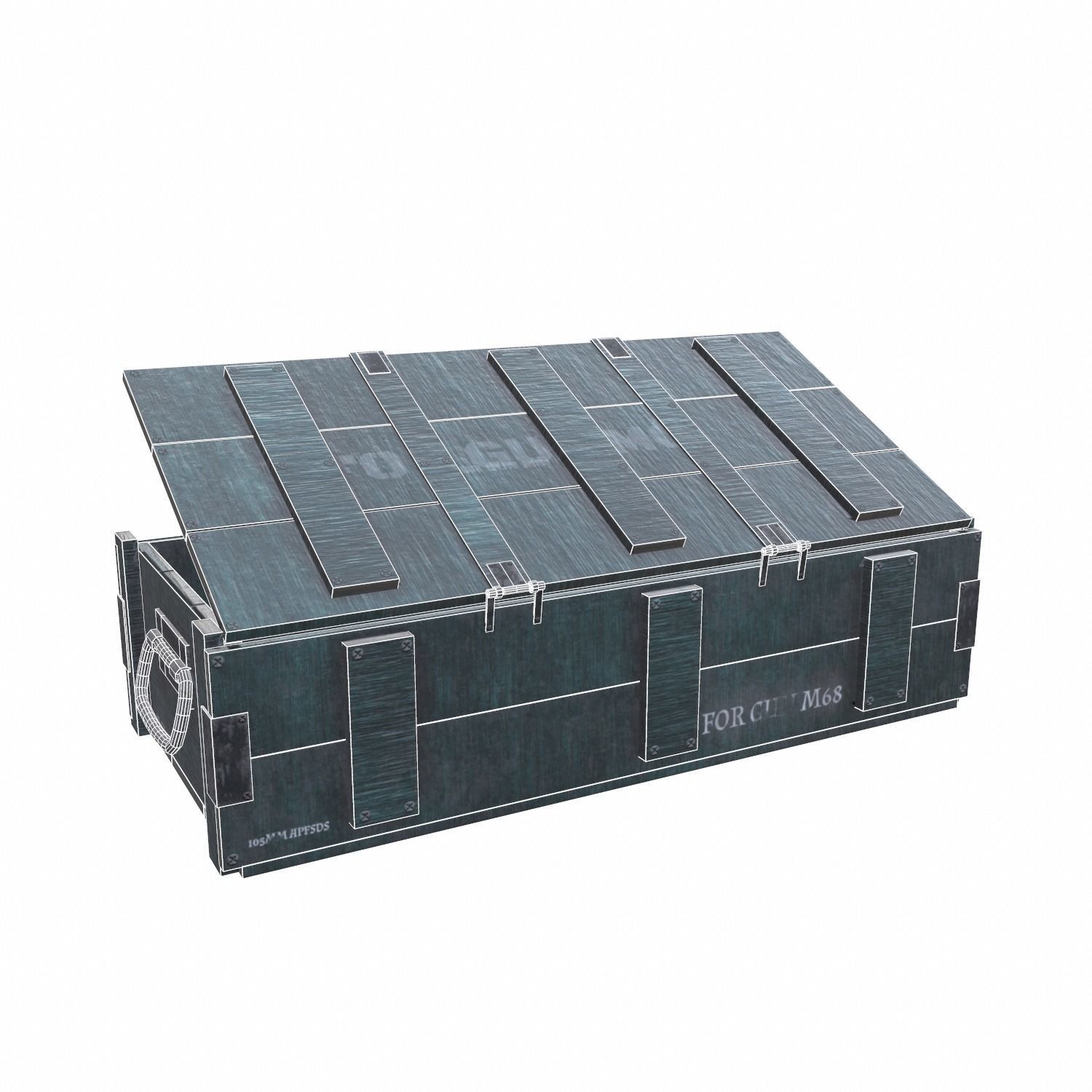 Ammo Crate - 03 Low-poly 3D model_18