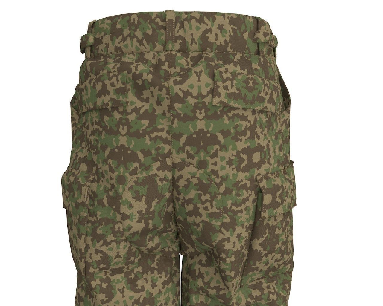 Army BDU Uniform Pant 3D model_2