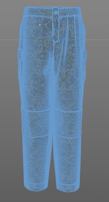 Army BDU Uniform Pant 3D model_11