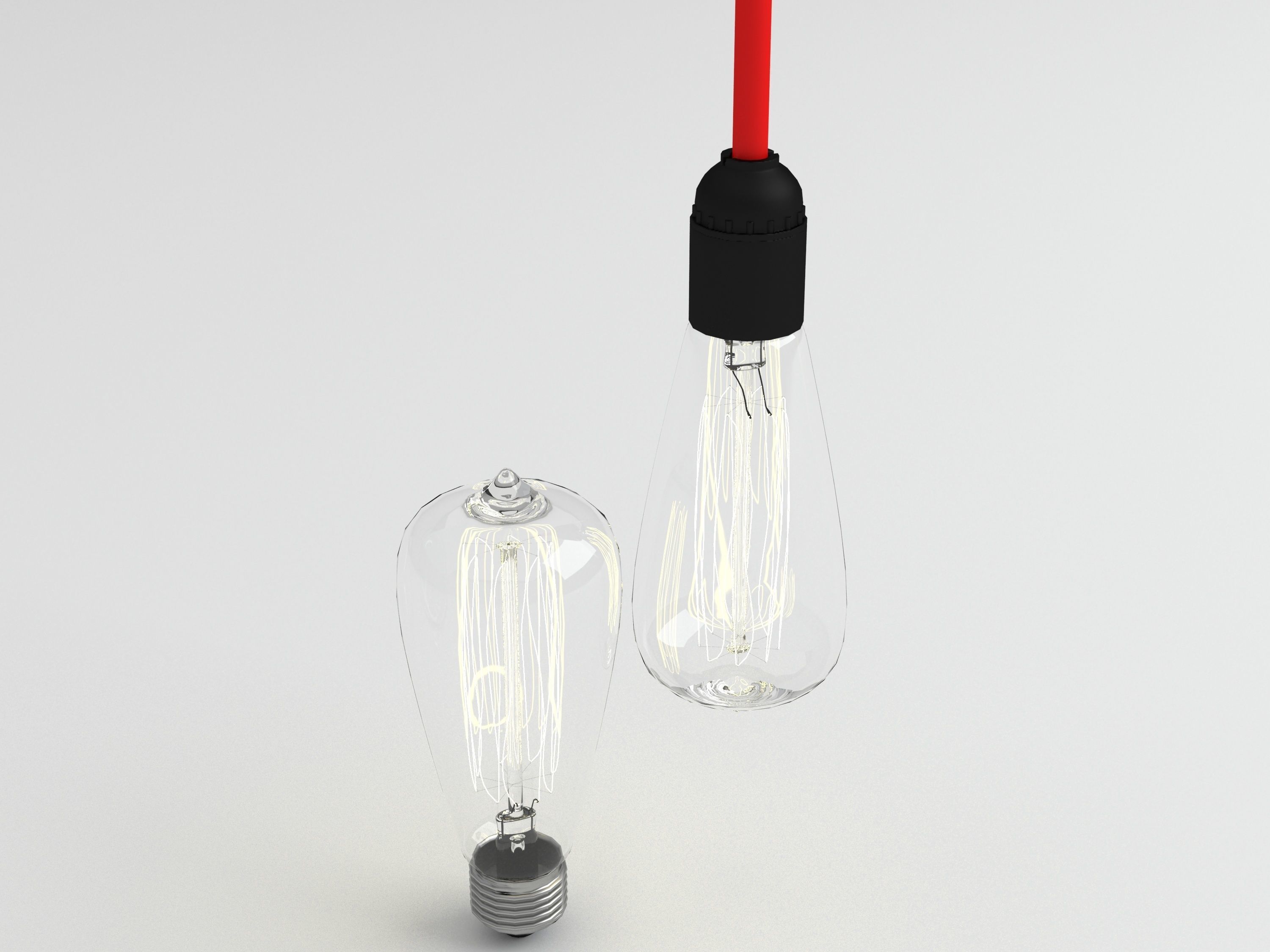 Bulb light 3 3D model_2