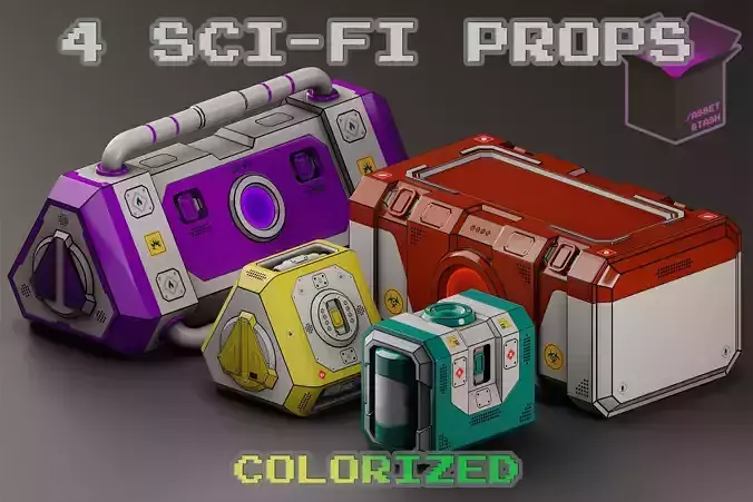 Sci-Fi Props Pack Unity PBR