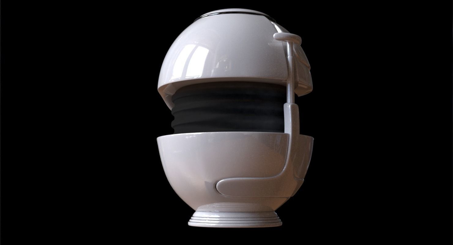 Urn design Low-poly 3D model_8