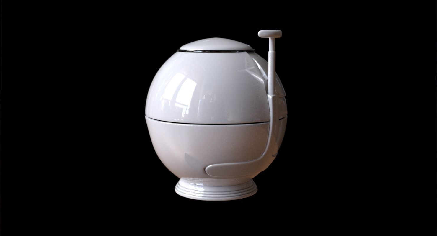 Urn design Low-poly 3D model_3