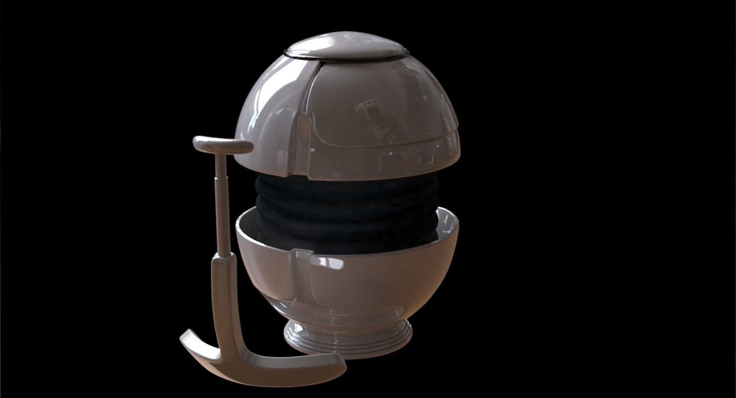 Urn design Low-poly 3D model_12