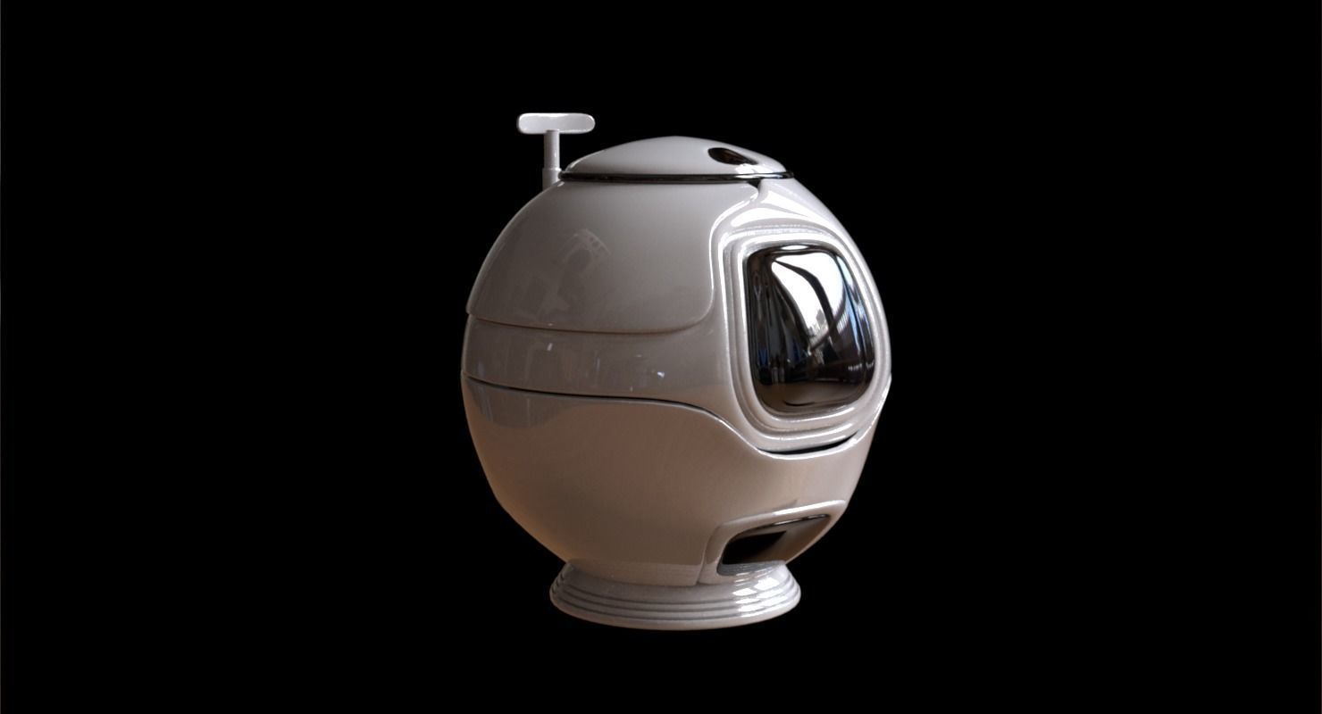 Urn design Low-poly 3D model_2