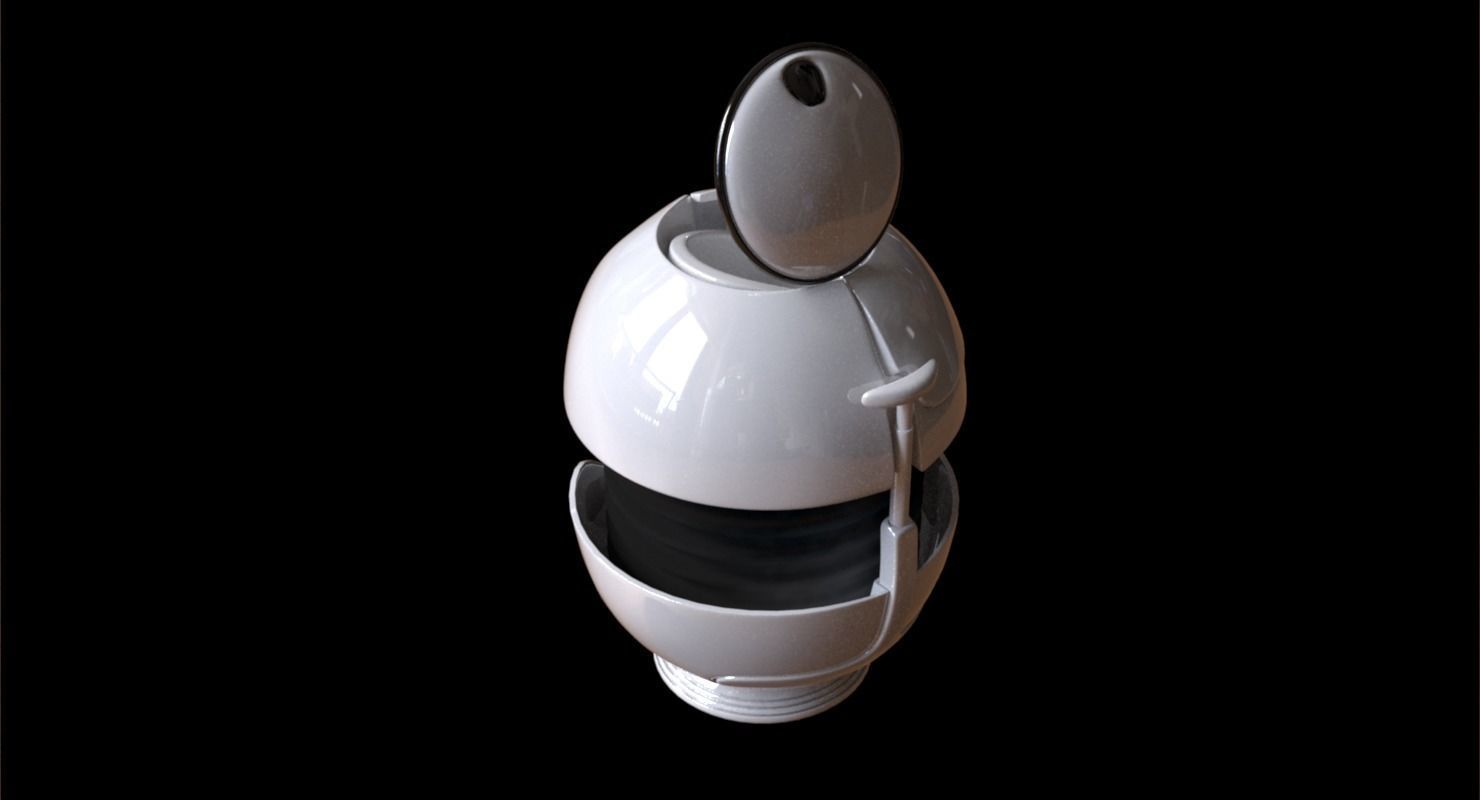 Urn design Low-poly 3D model_1