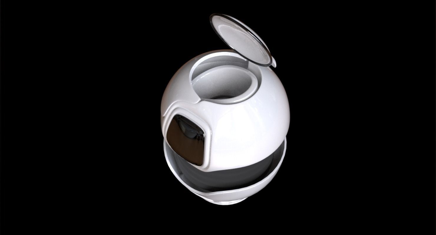 Urn design Low-poly 3D model_14