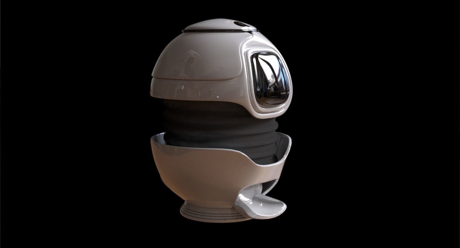 Urn design Low-poly 3D model_10
