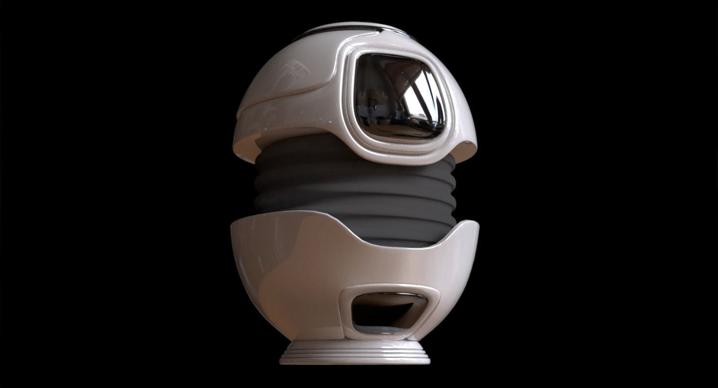 Urn design Low-poly 3D model_7