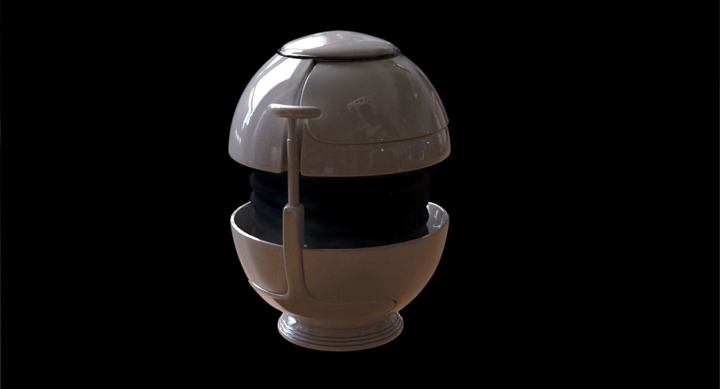 Urn design Low-poly 3D model_11