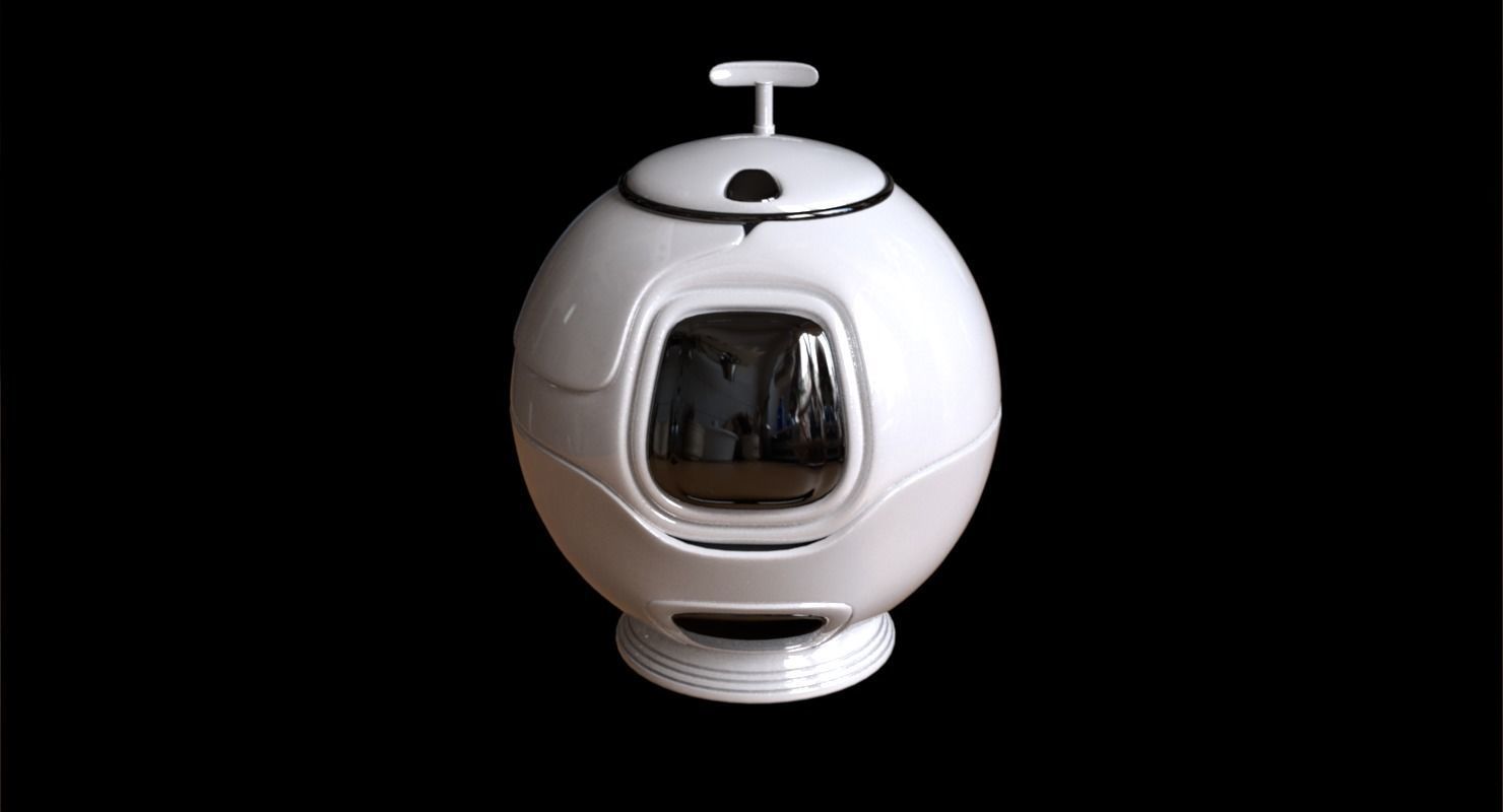 Urn design Low-poly 3D model_4