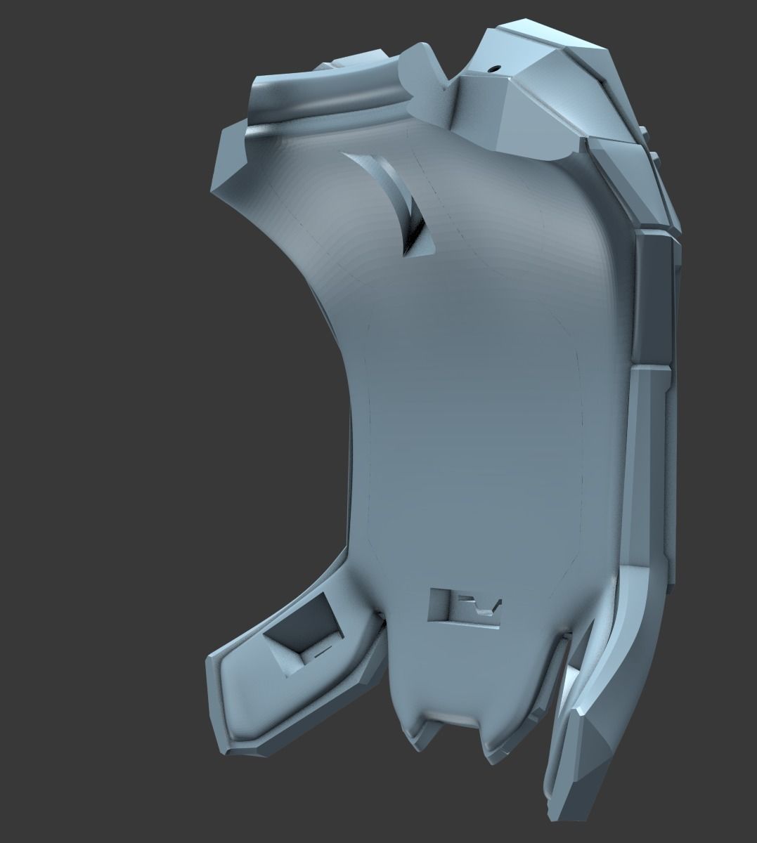 Modular Reach Chestplate base wearable 3D print file 3D print model_4