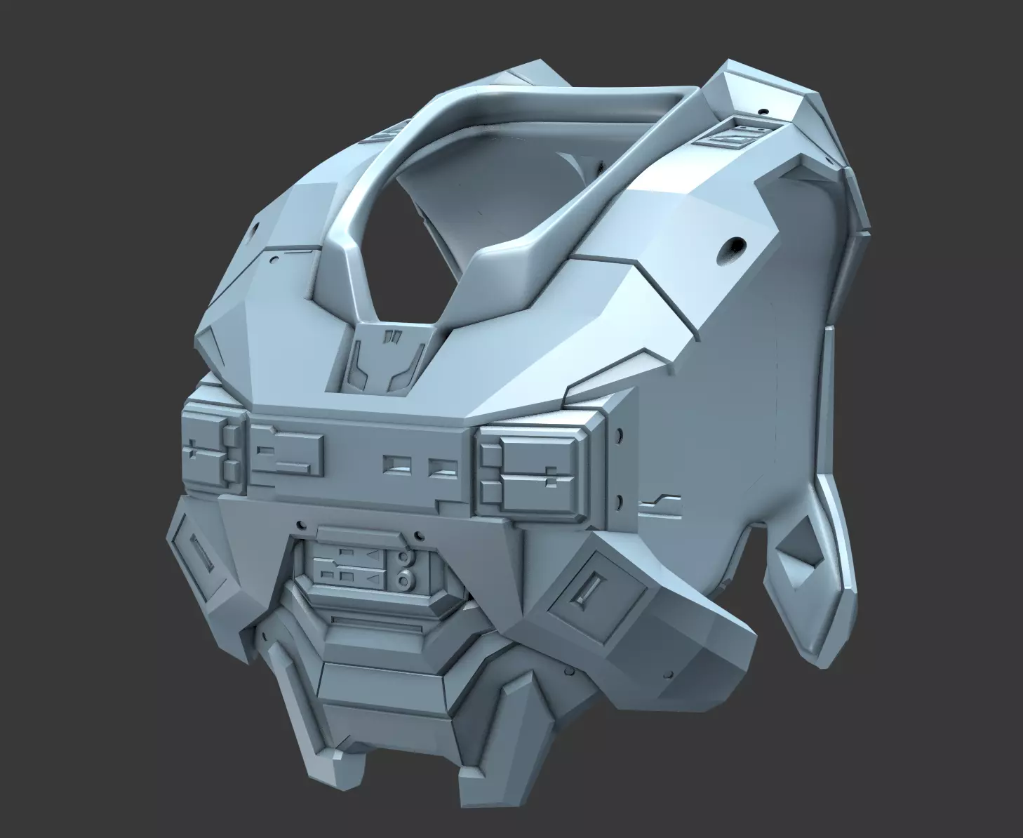 Modular Reach Chestplate base wearable 3D print file 3D print model_0
