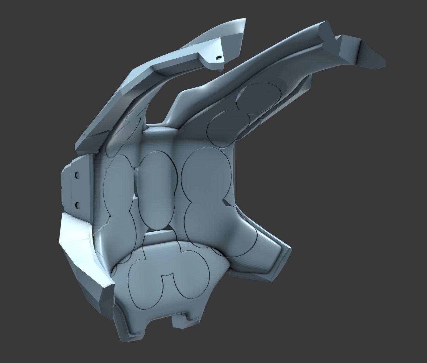 Modular Reach Chestplate base wearable 3D print file 3D print model_2