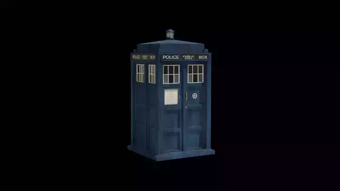 TARDIS from Doctor Who 3D model
