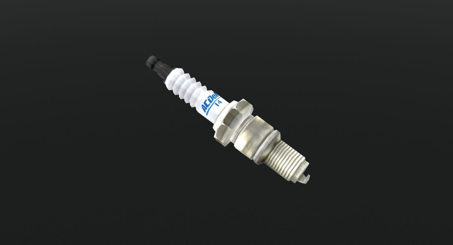 Chevrolet Corvette C6 2008 LS3 V8 engine Low-poly 3D model_22