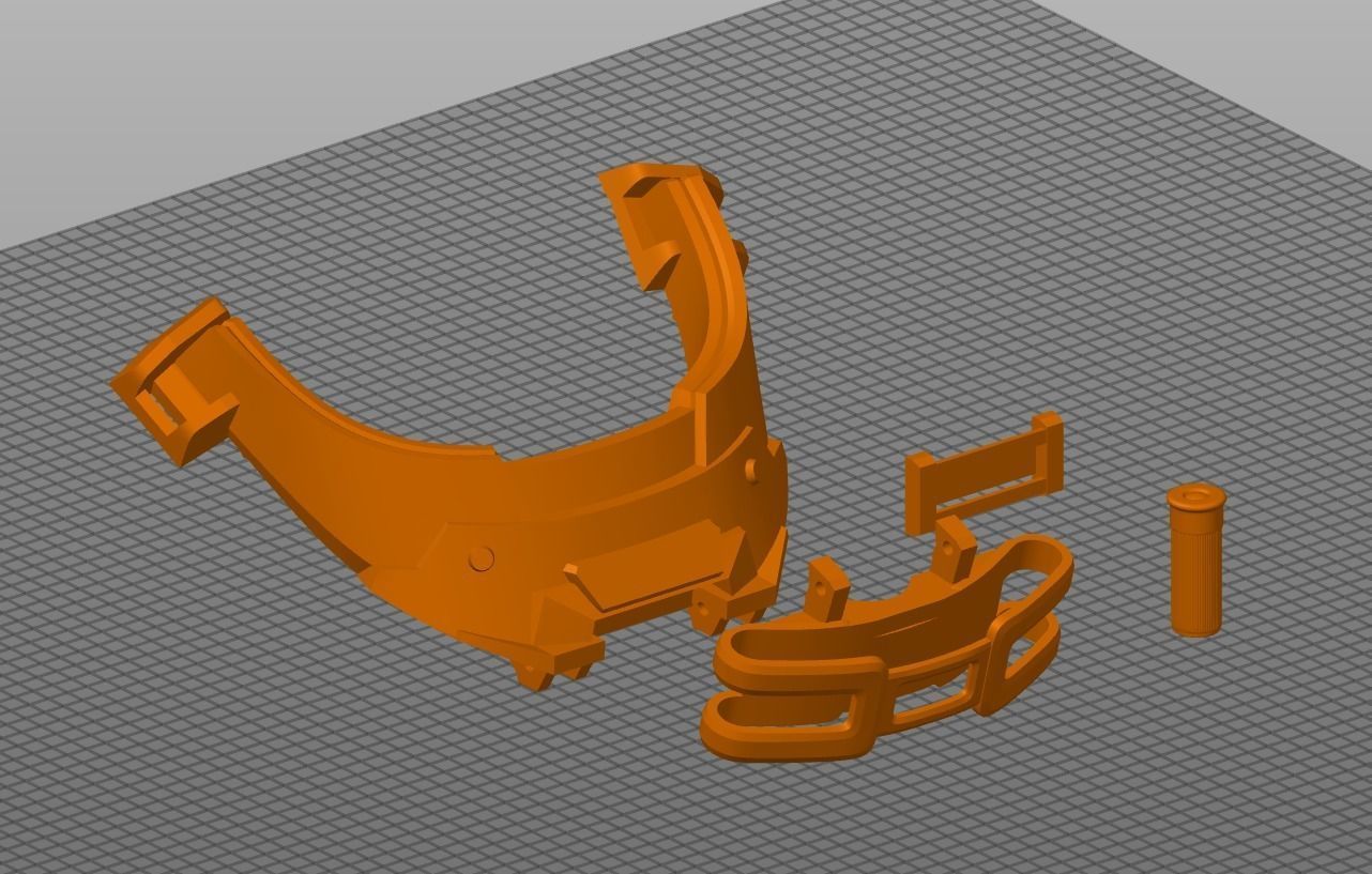 Modular Reach Collar Breacher Wearable 3D Print File 3D print model_7