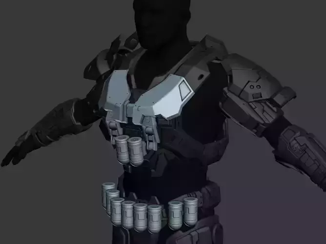Modular Reach HP Halo Wearable 3D Print File 3D print model