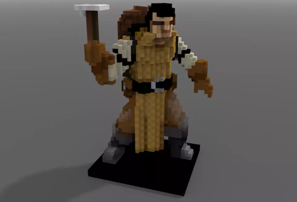 Voxellent Adventurer Free 3D model