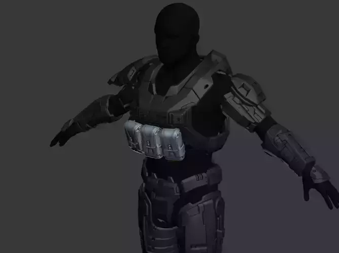 Modular Reach Tactical LRP  3D Print File 3D print model