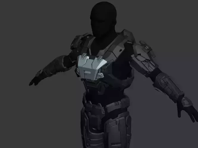 Modular Reach UA Base Security Wearable 3D Print File