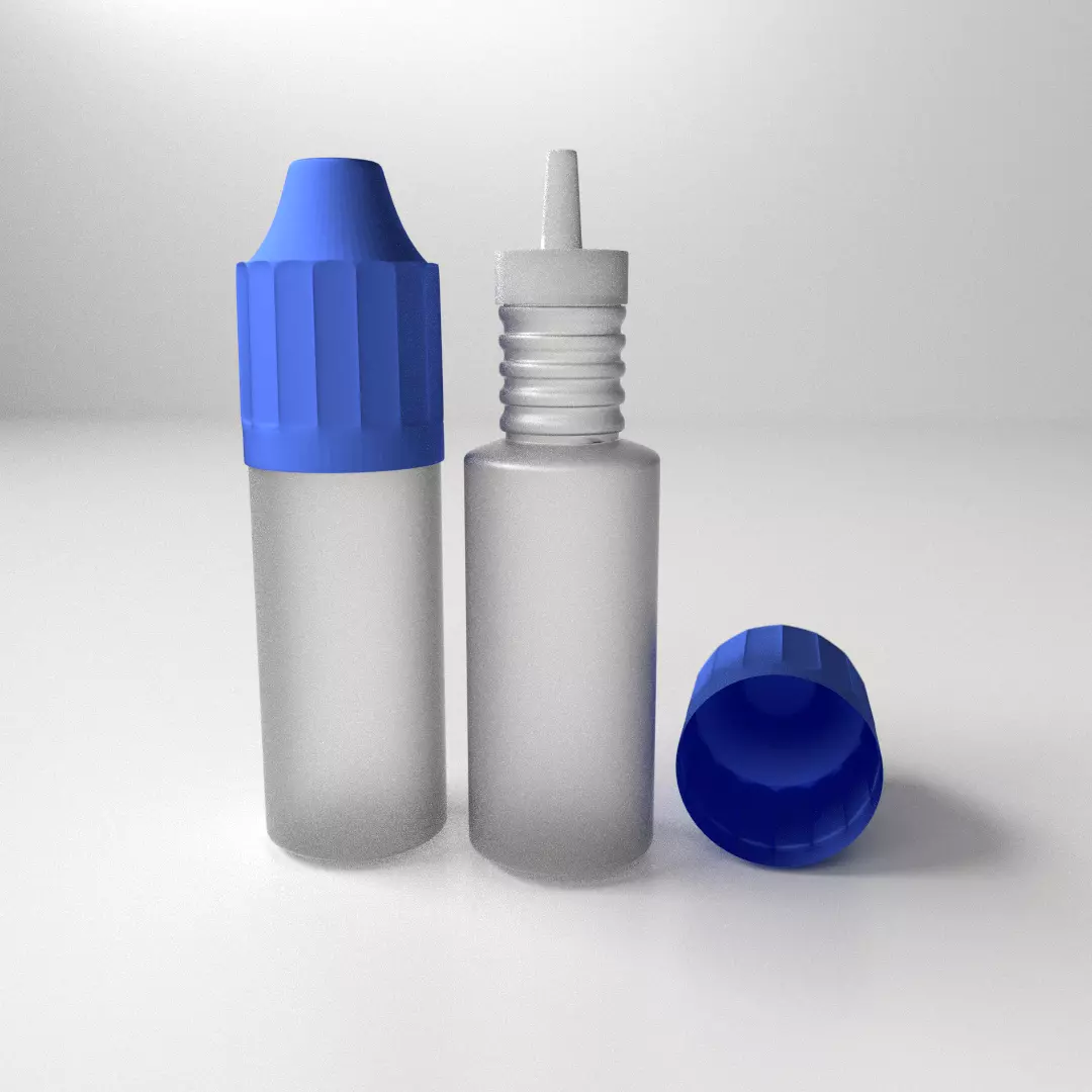 E-Liquid Bottle 3D model_0