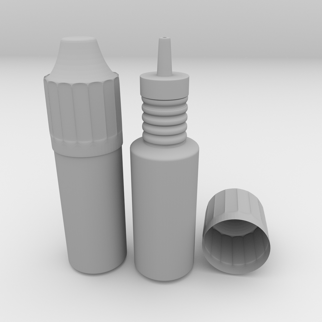 E-Liquid Bottle 3D model_2