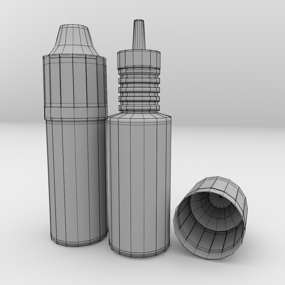 E-Liquid Bottle 3D model_4