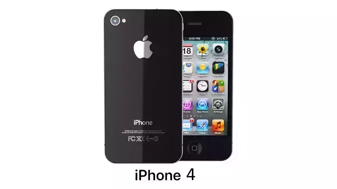 Apple iPhone 4 Black 3D model