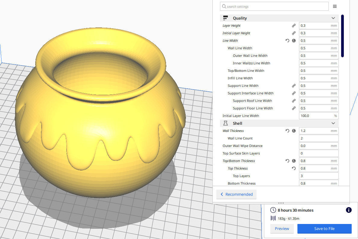 Pot Animal Crossing 3D print model_5