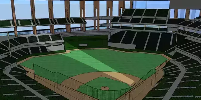 Globe Life Field - Roof Closed 3D model
