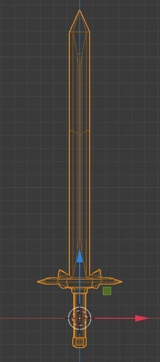 Blood Ruby Boar Short Sword Low-poly 3D model_11