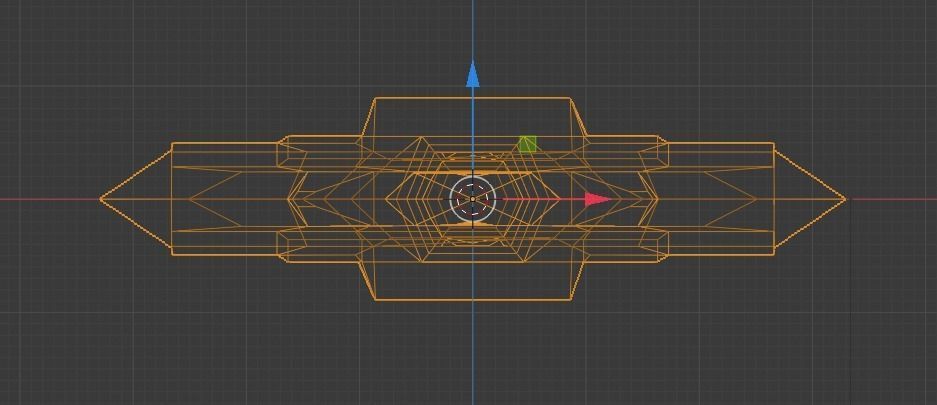 Blood Ruby Boar Short Sword Low-poly 3D model_13